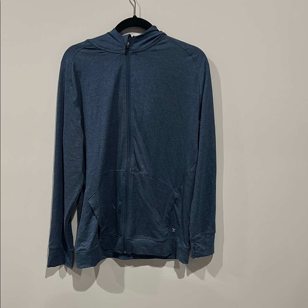Blue Zip-Up Hoodie
